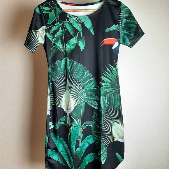 Tropical print dress - Picture 3 of 5